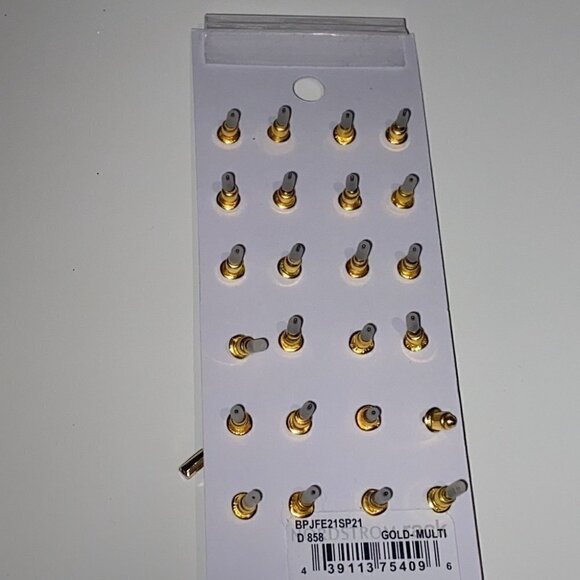 𝅺jewelry Set earrings set multi gold tone 12 pairs - Picture 2 of 5